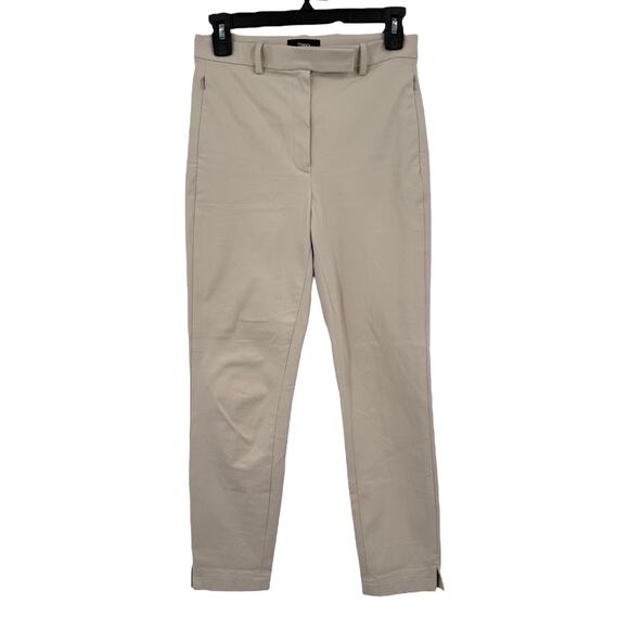 Theory Pants high waisted tapered beige size 0 - Picture 1 of 4